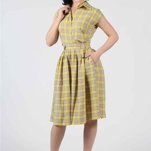 Gloria Skirt in Sunshine Plaid
